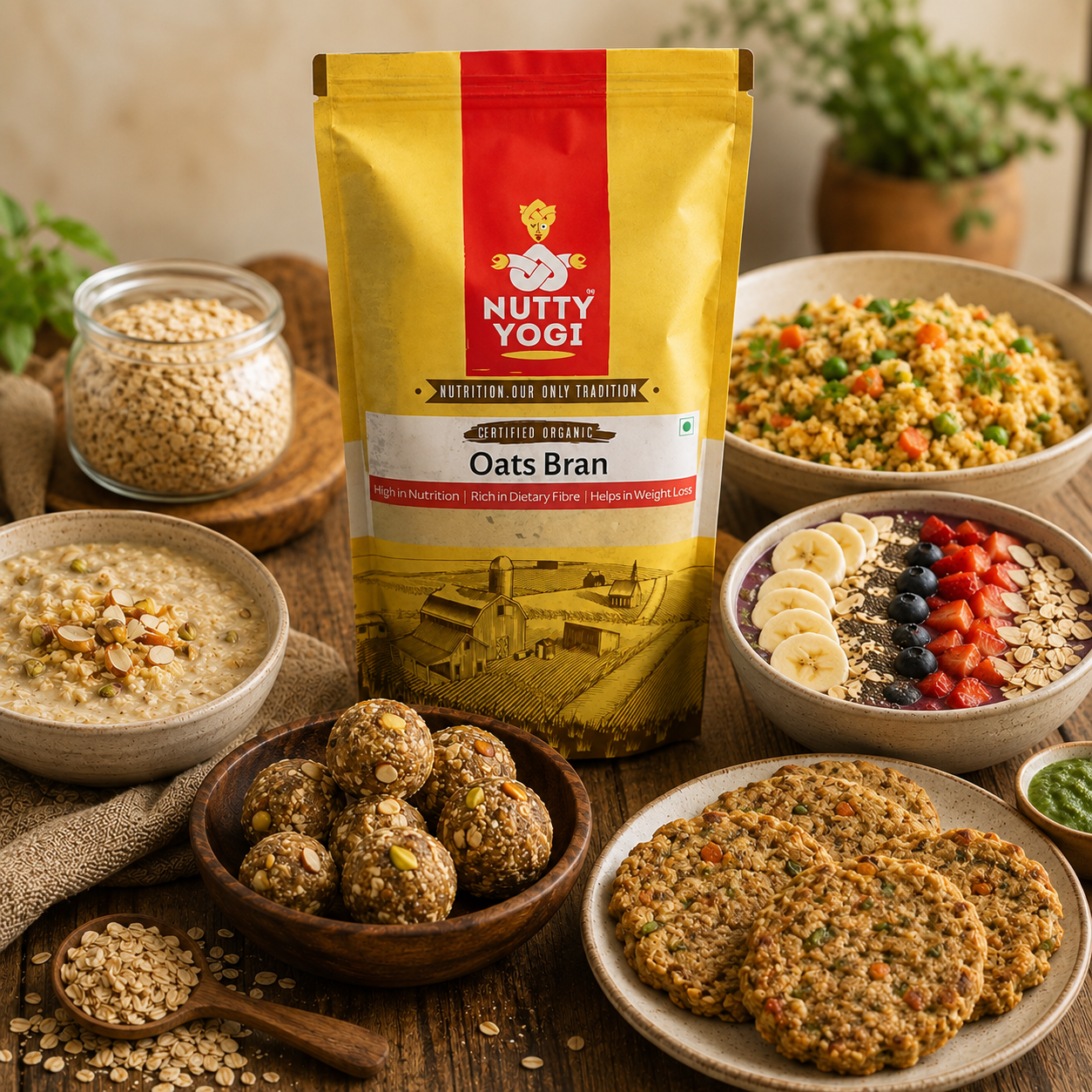 Nutty Yogi Oats Bran 500g