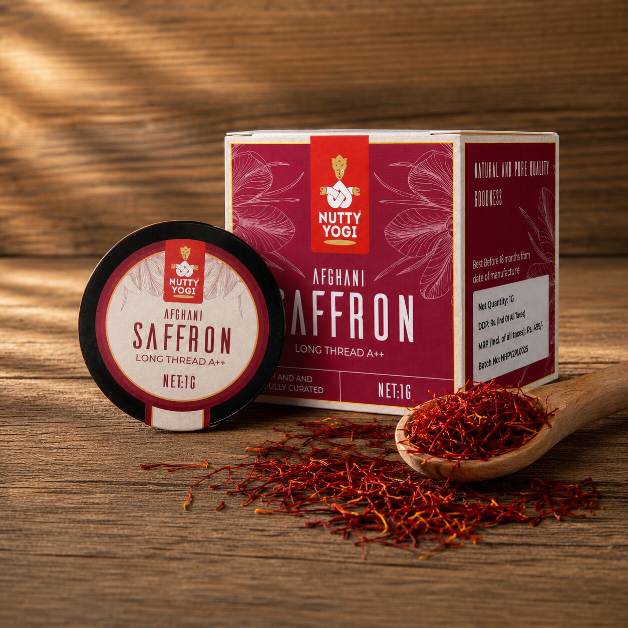 Nutty Yogi Saffron (Kesar)  1g