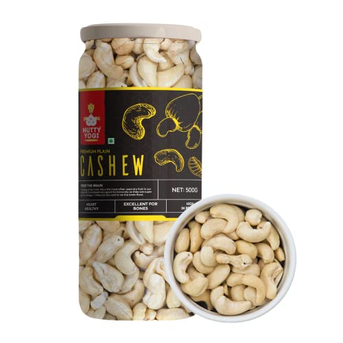 Nutty Yogi Cashew 600g| Whole Crunchy Cashew | Premium Kaju nuts Dry F