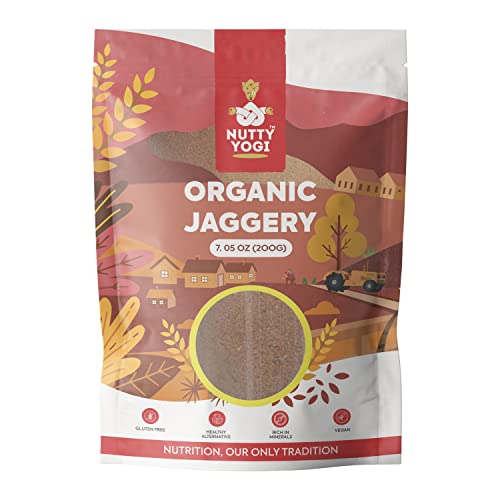 Nutty Yogi organic jaggery Powder 200g | Raw and Organic Jaggery Powder