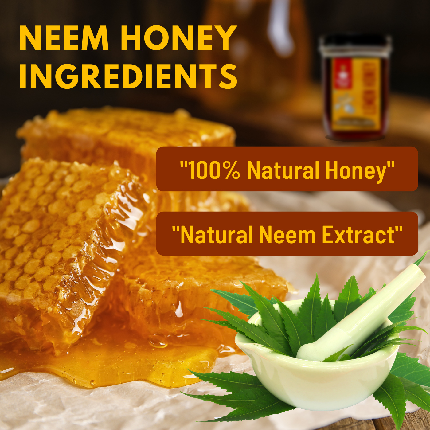 Nutty Yogi Neem Honey 500gm