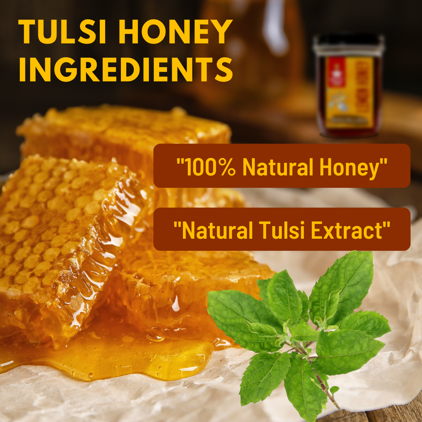 Nutty Yogi Tulsi Honey 500gm
