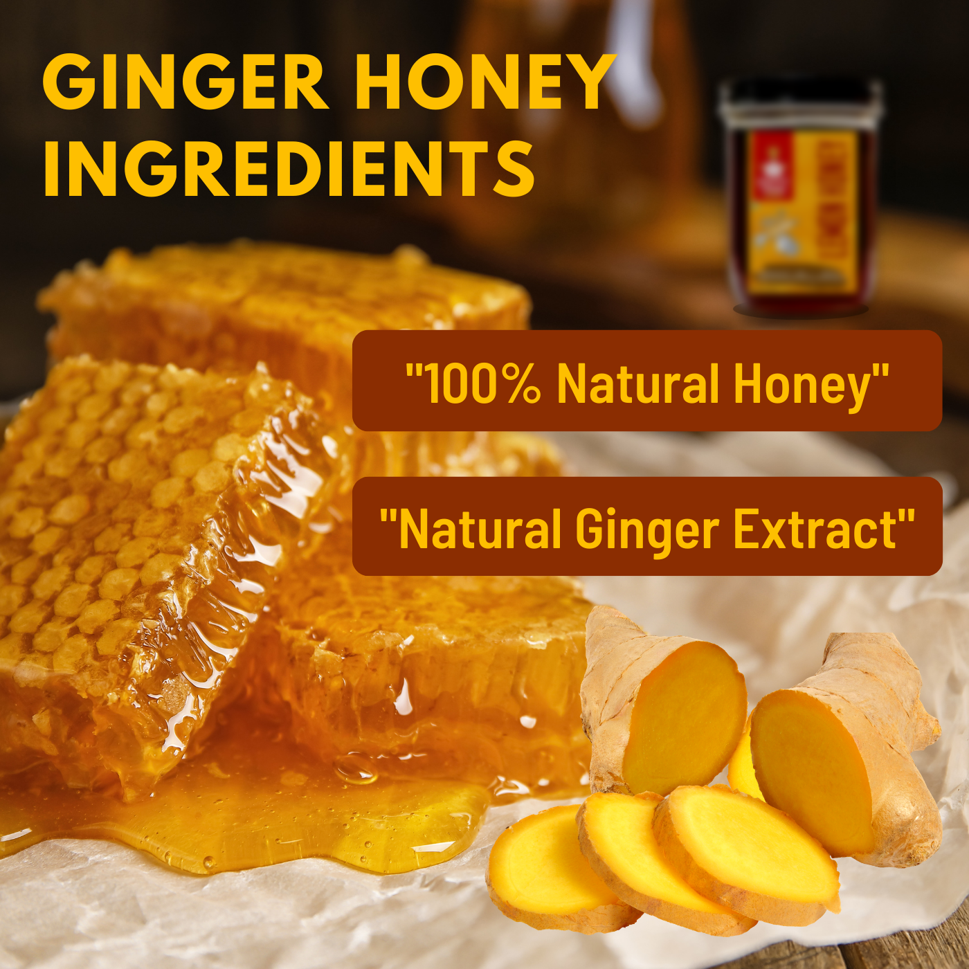 Nutty Yogi Ginger Honey 500gm