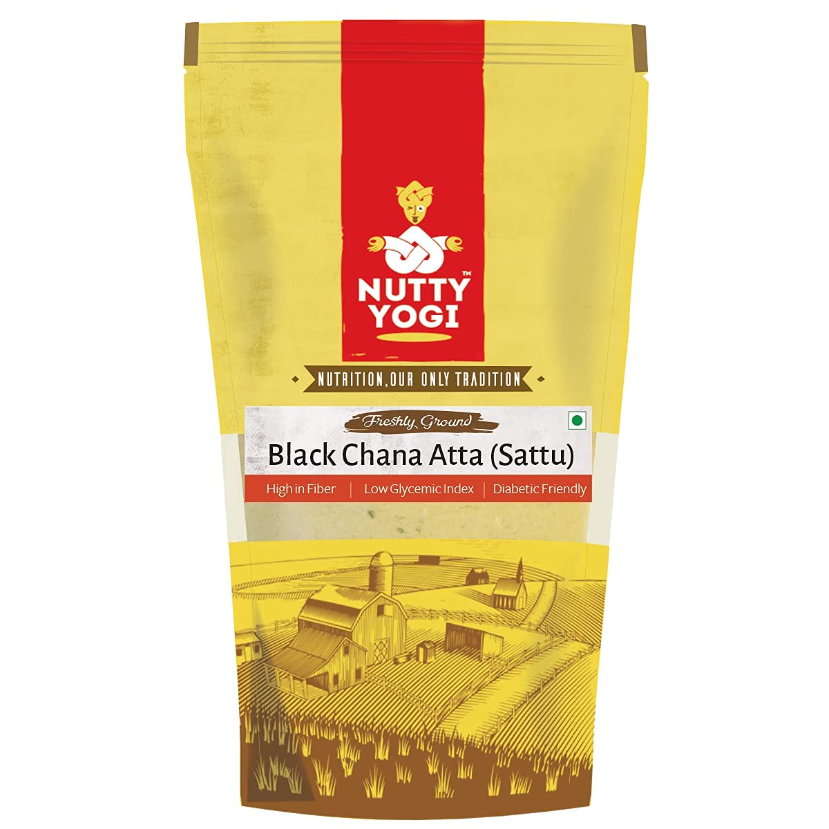 Nutty Yogi Black Chana Atta (Sattu)