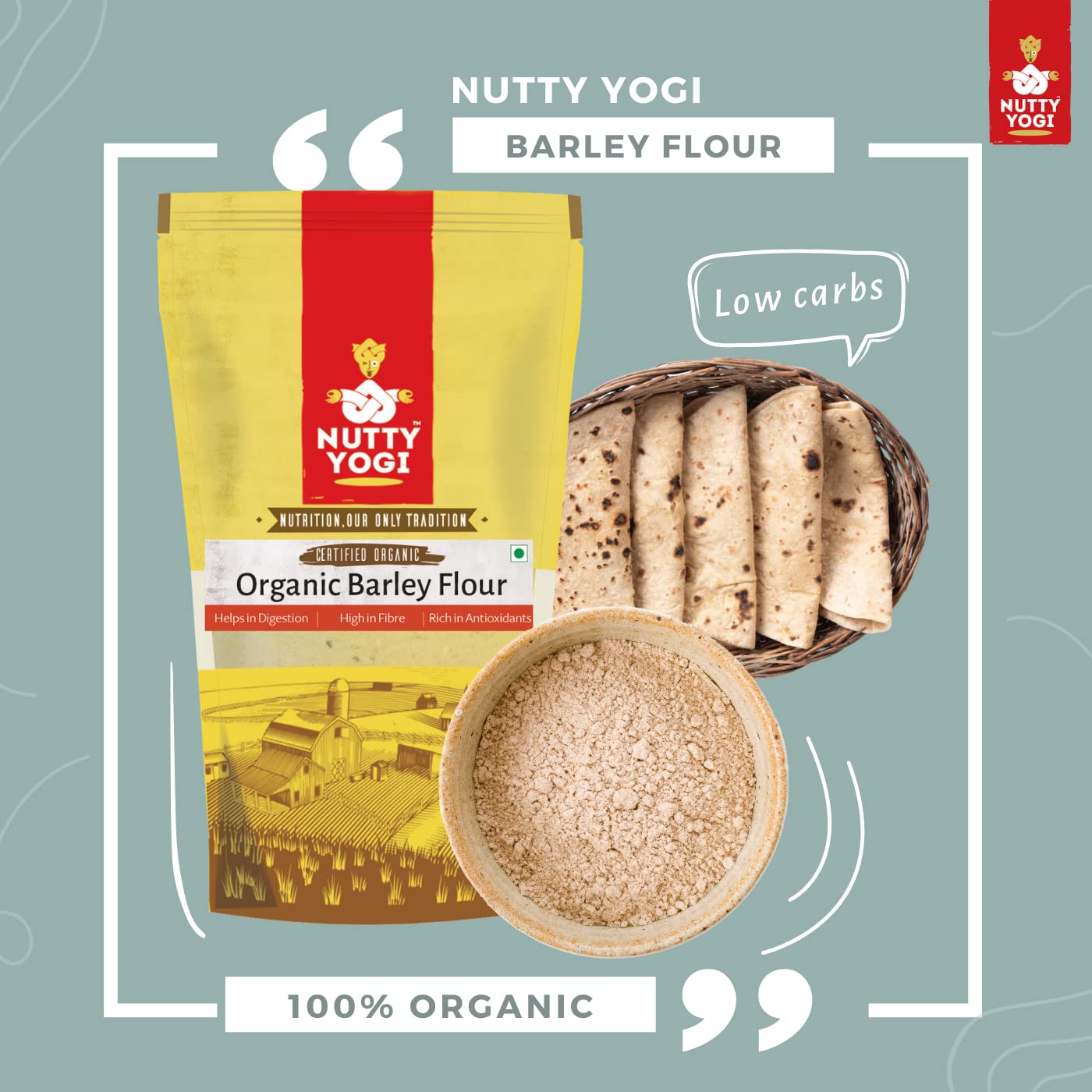Nutty Yogi Organic Barley Flour