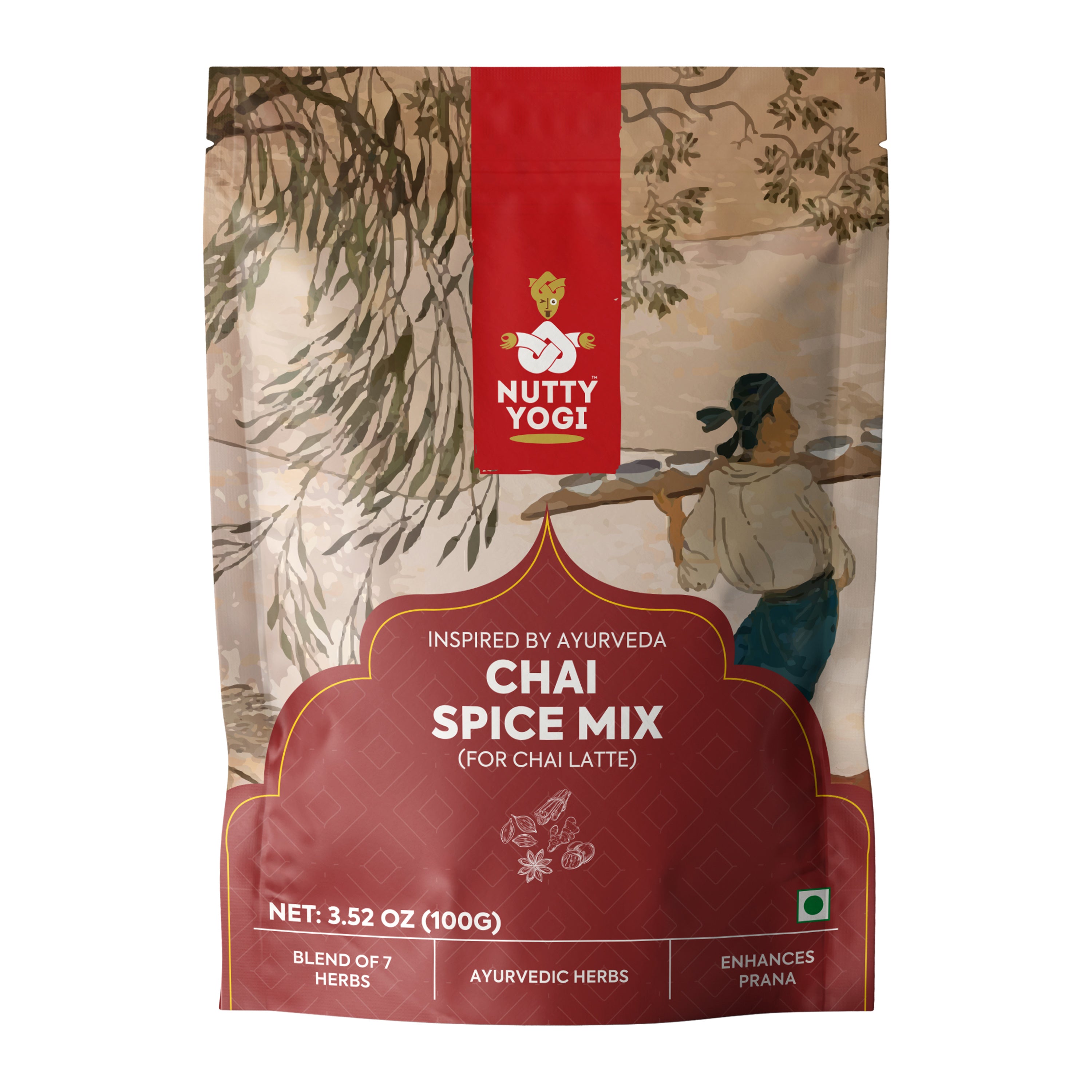Nutty Yogi ChaiSpice Mix 100g | Aromatic Tea Masala Powder with 100% Natural Ingredients