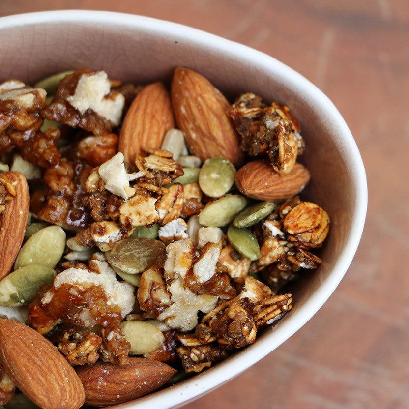 Coffee Oats and Seeds Trail Mix.