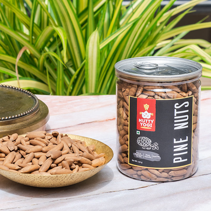 Nutty Yogi Premium Pine Nuts 250 gm (With Shell)