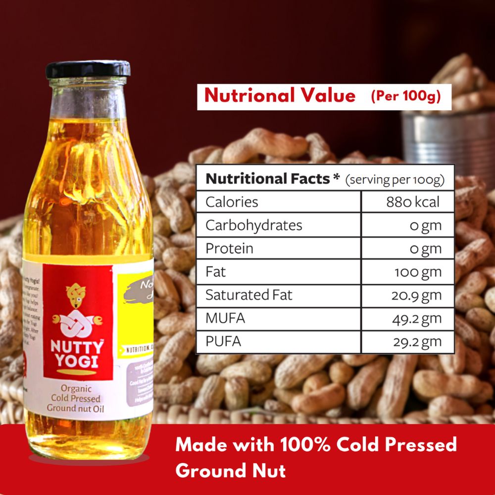 Buy Turn Organic Organic Cold Pressed Ground Nut Oil 500 Ml
