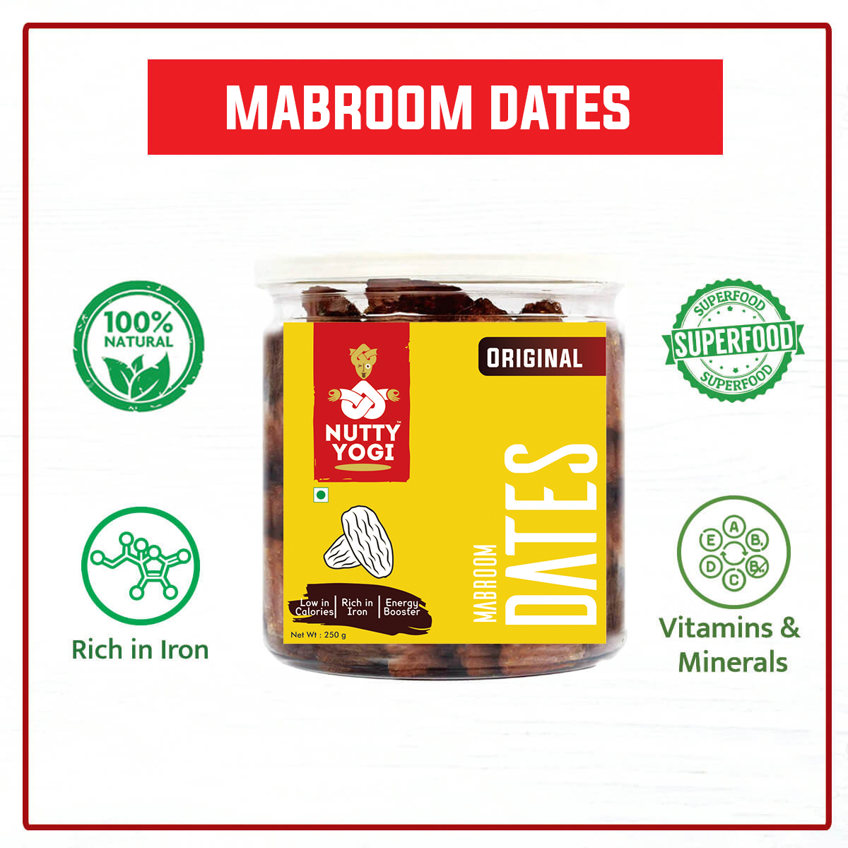 Nutty Yogi Original Mabroom Dates