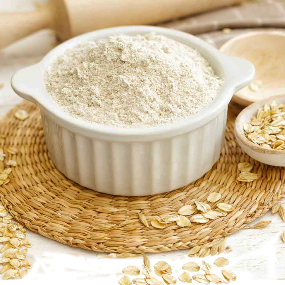 oat flour is made from oats and has many health benefits. it is a good replacement to the refined flour
