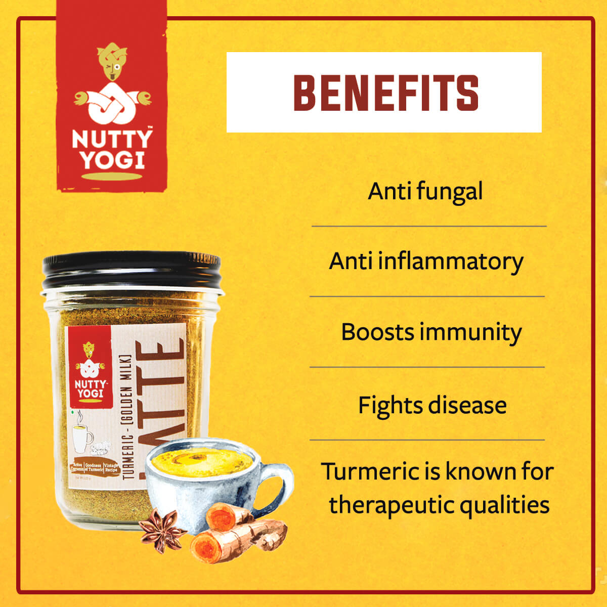 Buy Turmeric Latte Online Nutty Yogi