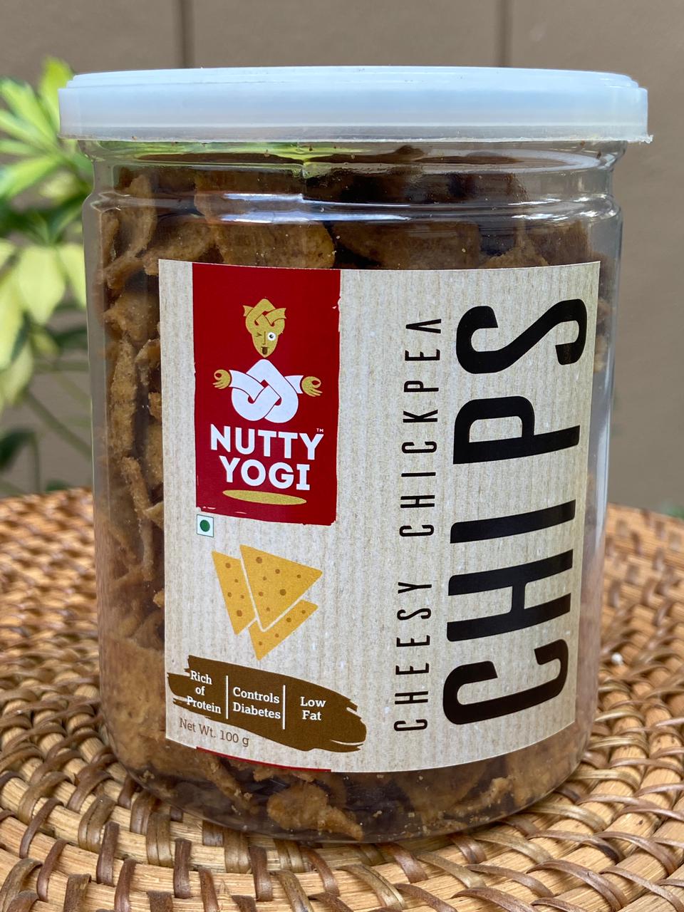 Nutty Yogi Cheesy Chickpea Chips 100 gms