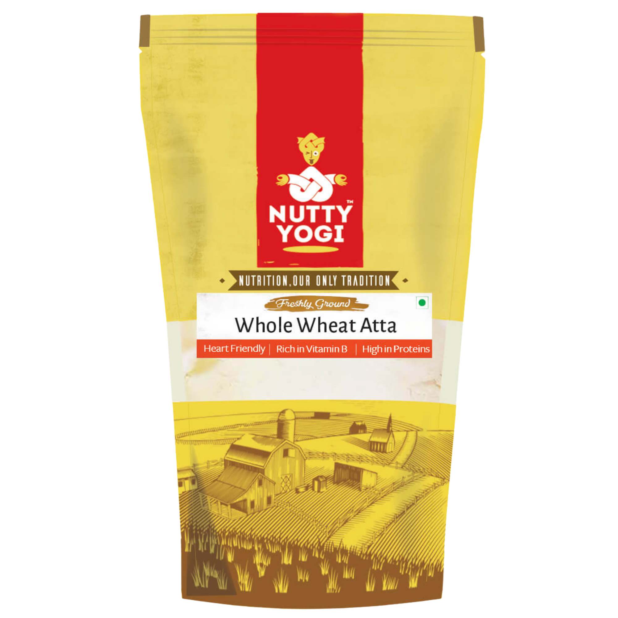 Nutty Yogi Whole Wheat Atta (with Bran & Wheat germ)