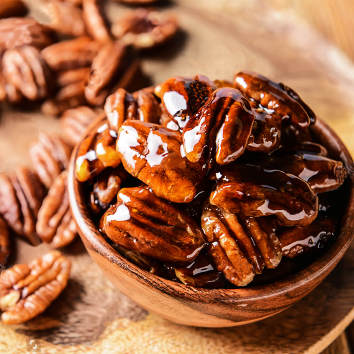 Candied Pecans.